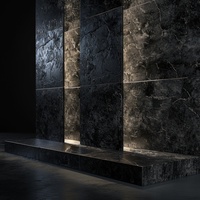 Panneau décoratif en cristal de carbone foncé, résistant aux rayures, fluorescent, insonorisant, en charbon de bambou pour chambre, salle de bain, cuisine