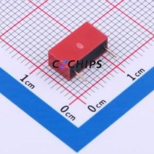 DSWB01LHGETR DIP Switch Switch Flat Toggle, Raised Type Single Pole Single Throw 1 PC Pin - Product Image 2