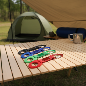Mosquetón de Aleación de Aluminio para Exteriores con Logotipo Personalizado, Gancho Ligero para Botellas de Agua, Clip EDC, Colgador para Mochila, Camping - Product Image 4