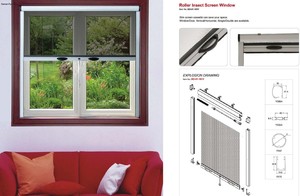 Zanzariere per <span class=keywords><strong>Finestre</strong></span> in Lega di Alluminio Retrattili, Ignifughe e Anti-Insetti, Stile Moderno Fai-da-Te - Product Image 4