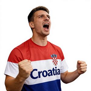 Camiseta Deportiva para Hombre, Mundial 2026, Canadá, México, Estados Unidos, Croacia, para Aficionados al Fútbol, Malla Transpirable, Poliéster Sublimado - Product Image 1