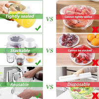 Ensemble de couvercles extensibles en silicone réutilisables pour aliments, lot de 12, couvercles de pot en silicone
