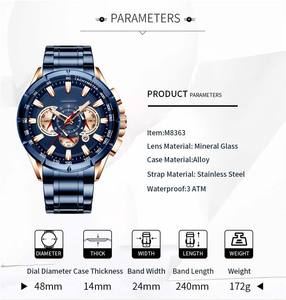 Reloj de Pulsera para Hombre 8363, Cronógrafo, Correa de Acero Inoxidable, Resistente al Agua 3 ATM, Reloj de Cuarzo de Lujo para Hombre - Product Image 3