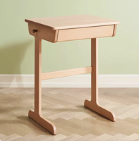 E2169 Table et bureau d'apprentissage et d'étude multifonctionnels en bois de hêtre pour enfants et enfants et étudiants