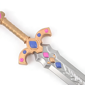 Épée de jeu de rôle en mousse PU souple et sûre OEM, légère, durable, accessoire de cosplay, arme de scène fantastique, personnalisable - Product Image 3