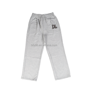 Conjunto de Sudadera con Capucha y Pantalones Deportivos Personalizados para Hombre, Logotipo DL Bordado, Color Sólido, Ropa Casual de Calle, para Otoño, 100% Algodón, Felpa Francesa - Product Image 5
