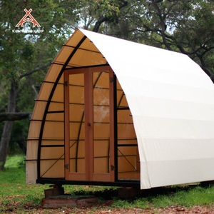 Kawagebo Kamp Outdoor Glamping Luxury Tent Waterproof <b>Wagon</b> Tent Frame Cabin With Wheel Flooring Hotel Style YQ970802 New Model - Product Image 6