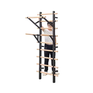 Échelle suédoise en <span class=keywords><strong>bois</strong></span> barre de traction montée sur le mur centres de fitness échelle murale suédoise en <span class=keywords><strong>bois</strong></span> ensemble de barres de décrochage - Product Image 3