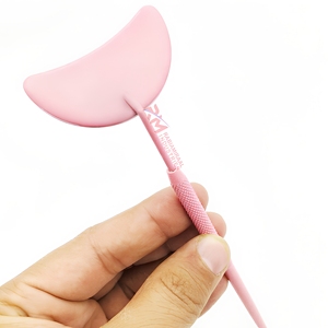 <b>Moon</b> Shape Stainless Steel Eyelash <b>Mirror</b> For Pink Powder Coated Color Regular Shape Stock Available Makeup <b>Mirror</b> - Product Image 5