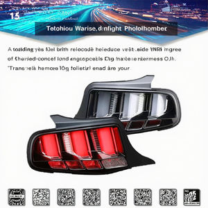 Nouveau feu arrière SONAR <span class=keywords><strong>Mustang</strong></span> 2010-2014, fabrication américaine, tout LED, clignotant séquentiel, rénovation/mise à niveau, 12V 10000K - Product Image 2