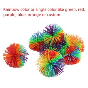 Jouet sensoriel de soulagement du stress de boules de chaîne de singe, boules filantes de singe bon marché pour des enfants d'enfants, boule rebondissante de Pom <span class=keywords><strong>Koosh</strong></span> de silicone - Product Image 3