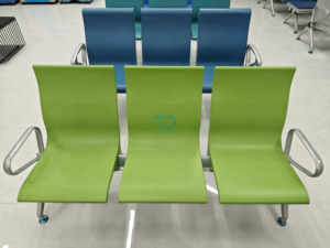 Sillas de Espera Públicas Foshan de 1, 2, 3, 4 y 5 Plazas, de Acero, Hierro, Cuero PU, para Hospital, Clínica, Aeropuerto, Oficina, Vestíbulo de Ferrocarril, Banco - Product Image 4