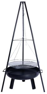 Grille pour casseroles de qualité supérieure de 22 pouces, avec chaîne en fer, pour <span class=keywords><strong>barbecue</strong></span> et cuisine en plein air - Product Image 4