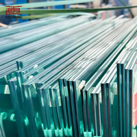 Vidrio Templado Transparente con Borde Pulido, Certificado CE, Corte Personalizado, para Ventanas y Puertas de Edificios Industriales