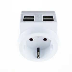 4 USB portu uzatma soketi ile elektrik fişi soket ab seyahat adaptörü adaptörü