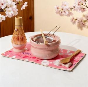 Personalized Christmas Gift Luxury Pottery Matcha Chasen Holder Whisk Stand Gift <b>Set</b> Ceramic Matcha Bowl With Spout - Product Image 2