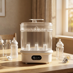 Stérilisateur-sécheur à vapeur pour biberons Hangjia HJ-E03 avec écran numérique, multifonctionnel, accessoires d'alimentation pour bébés, machine de stérilisation - Product Image 1