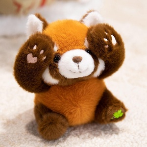 Peluche de Mapache, Llavero de Gato Pequeño Blanco y Negro con Huella de Pata, Muñeco de Peluche para Colgar en el Hombro - Product Image 5