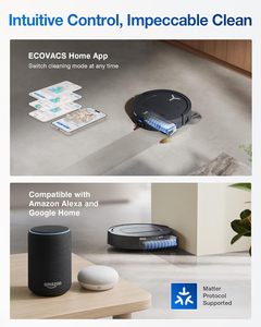 أفضل مكنسة كهربائية روبوتية لاسلكية ذكية من Deebot Ecovacs طراز X9 Pro - Product Image 3