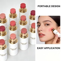 Stick de blush vegan de haute qualité, hautement pigmenté, marque privée, longue tenue, waterproof, minéral, hydratant, maquillage en gros