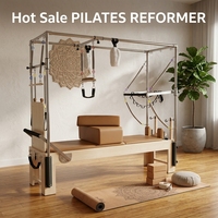 Equipo de Yoga y Pilates Multifuncional de Roble Duradero con Logotipo Personalizado para Entrenamiento Físico y Reformer de Pilates Cadillac