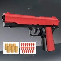 Nouveau Pistolet Jouet 1911 à Éjection de Douilles, Balle Souple, Blaster de Fléchettes en Mousse, Petit Pistolet Jouet d'Extérieur pour Adultes et Enfants