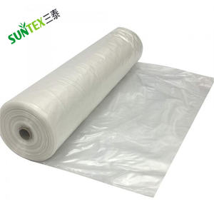 12 'x 100' trasparente in poli fogli di protezione UV <span class=keywords><strong>pellicola</strong></span> di costruzione pittura telone serra che copre <span class=keywords><strong>pellicola</strong></span> di plastica agricola - Product Image 1