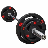 Disques de musculation à grandes cavités, revêtement caoutchouc, équipement de fitness, haltères, modèle 06, volant d'inertie