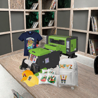 Imprimante DTF numérique multifonction mini A3 entièrement automatique la moins chère, pigmentée, avec agitateur de poudre, garantie 1 an, pour textiles et T-shirts