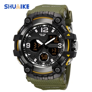 SHUAIKE 1094 Nouvelle Arrivée Fabricant Chinois Montre Sportive Numérique Homme Pas Cher Montre Analogique en Plastique Montre à Quartz pour Homme - Product Image 2