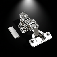 Charnière hydraulique anti-rouille SUS304 à fermeture douce et réglable pour porte d'armoire de salle de bain, armoire dissimulée ou armoire de bureau
