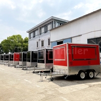 Geroosterde Kippengrill Foodtruck Aanhangwagen Mobiele Restaurantmachine Melk Mobiele Fastfood Mobiele Keukenauto Om Fruit Te Verkopen