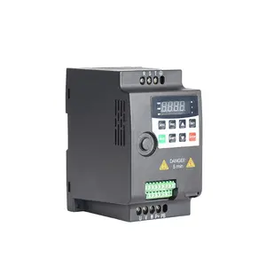 Opération facile variateur de fréquence de contrôle de vecteur vfd industriel 50hz à 60hz monophasé 220v 2.2kw convertisseur de fréquence