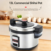 Cuisinière à riz commerciale grande capacité 13L, cuisson automatique et maintien au chaud pour la restauration