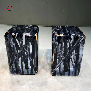 TT OEM & ODM cây gốc đồ nội thất phòng khách bên bảng thương mại Acrylic rõ ràng nhựa Epoxy gỗ hiện đại ghế Phân - Product Image 4