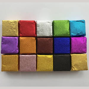 Papier d'<span class=keywords><strong>aluminium</strong></span> texturé <span class=keywords><strong>de</strong></span> qualité alimentaire 12 microns pour emballage <span class=keywords><strong>de</strong></span> bonbons au chocolat et aux graines <span class=keywords><strong>de</strong></span> sésame, découpé à la forme - Product Image 3