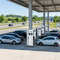 Nuevo Cargador Rápido para Vehículos Eléctricos con Enfriamiento Líquido de 240kW, CCS2 GB/T, Doble Conector, OCPP 1.6/2.0 para Estaciones de Carga Comerciales