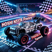 Voiture RC HOSHI N517A à l'échelle 1/12 avec moteur brushless haute vitesse 70 km/h, 4 roues motrices, monster truck tout-terrain RTR pour adultes