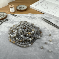 Perles d'agate du Botswana à facettes naturelles en gros pierre précieuse de coupe de diamant pour l'artisanat de bijoux perles en vrac