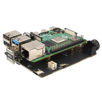 Placa de Desarrollo Integrada Raspberry Pi Zero 2 W X303 con Shield Gigabit Ethernet, Sistema Operativo Linux y Hub USB