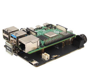 Carte de développement embarquée <span class=keywords><strong>Raspberry</strong></span> <span class=keywords><strong>Pi</strong></span> <span class=keywords><strong>Zero</strong></span> 2 W X303 avec bouclier Ethernet Gigabit, système d'exploitation Linux, hub USB - Product Image 1