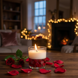 Dip Heart <b>Glass</b> <b>Candle</b> <b>Holder</b> Round Scented Heat Resistant Home Decoration - Product Image 1