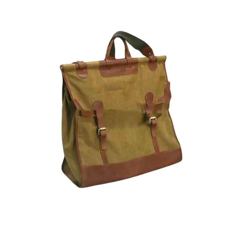 Men's Leather Canvas Messenger Shoulder Bag Satchel 14 Laptop Crossbody Bags Man Business Laptop Briefcase Satchel Bag