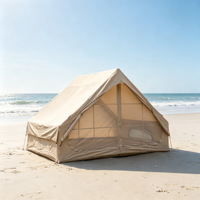 Structure gonflable pyramidale stable et résistante au vent pour le camping en plein air, tente de camping gonflable pyramidale