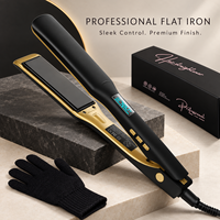 Lisseur de cheveux professionnel de qualité supérieure, à ions négatifs, électrique, double usage (lissage et bouclage), anti-frisottis, fer à coiffer