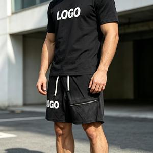 High Quality T-shirt men's <b>sets</b>,480gsm short sleeve Shorts Two Piece <b>Sets</b> for men,100% cotton Terry cotton,Summer Casual <b>sets</b> - Product Image 4