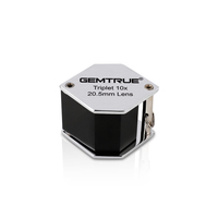 Jewelry Gemstone Loupe 10x 20.5mm Triplet Optical Lens Professional Diamond Tool