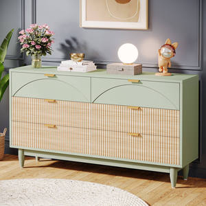 Meuble d'appoint <span class=keywords><strong>de</strong></span> salon moderne <span class=keywords><strong>de</strong></span> luxe avec 6 tiroirs et porte à charnières en bois - Product Image 5