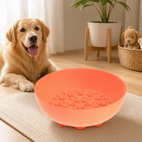 Tapis de léchage en silicone pour animaux de compagnie, bol pliable anti-déversement pour chats et chiens