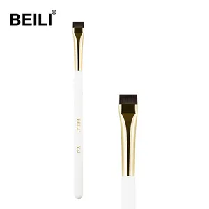 BEILI professional makeup brush single makeup brush private label white wood handle tools and makeup